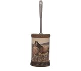 MUSTANG Horses TOILET BOWL BRUSH bath coordinate NEW