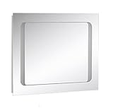 IMAGE OF Square Bathroom Mirror with Frosted Inner Border FMR8055: 29.5
