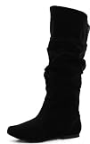 Shoes19 Womens Neo-144 Velvet Knee High Boots