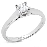 1.00 Ct.Trellis Style Princess Cut Diamond Engagement Ring