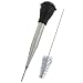 Faringdon Stainless Steel Baster Set With Rubber Bulb, 28cm Baster, Injector And Brush