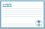 C.R. Gibson Blue Plate Special Recipe Cards - Blue Plate Special