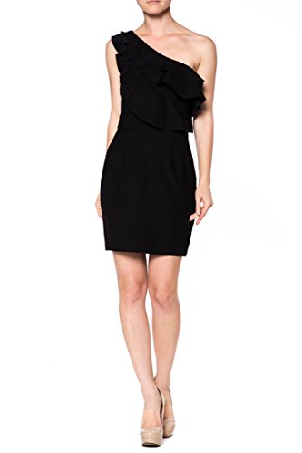Ruby Rox Women's Juniors' One-Shoulder Dress X-Small Black