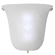 Wireless Bell-Shape Frosted Glass Sconce Light