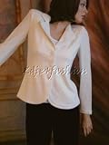Giorgio Armani - $1995 New GIORGIO ARMANI White Checker Knit Jacket 44 / 10