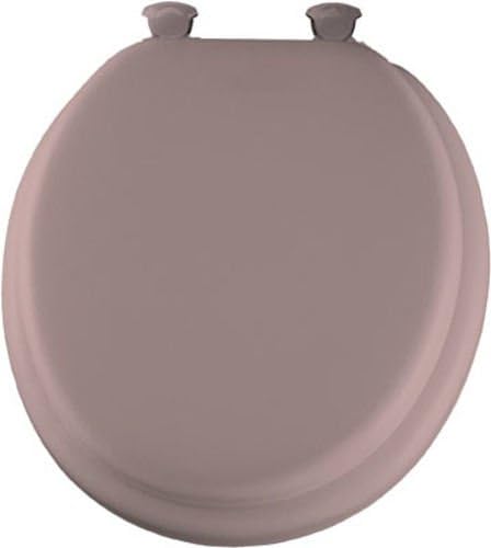 Bemis Mayfair 13ec 023 Pink Round Soft Padded Toilet Seat With Easy Clean Hinges