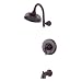 Tools & Hardware : Price Pfister 808-YP0Y Ashfield Tub & Shower Faucet in Tuscan Bronze