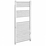Chrome Flat Heated Bathroom Towel Radiator Rail 1200mm x 500mm