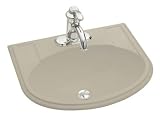 Kohler K-2279-8-G9 Devonshire self-rimming lavatory with 8 centers, Sandbar