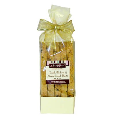 Vanilla Blueberry & Almond Crunch Biscotti by A Bountiful Harvest