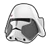 Bacara Commander Helmet - LEGO Compatible Minifigure Piece