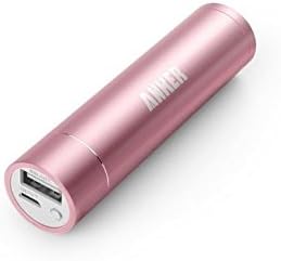 Portable Anker® Astro Mini 3000mah Ultra-compact Portable Charger Lipstick-sized External Battery Power Bank with PoweriqTM Technology for Iphone 5s, 5c, 5, 4s, Galaxy S5, S4, S3, Note 3, Nexus 4, HTC One, One 2 (M8), Nokia Lumia 520, 1020, Most Other Smartphones - Pink