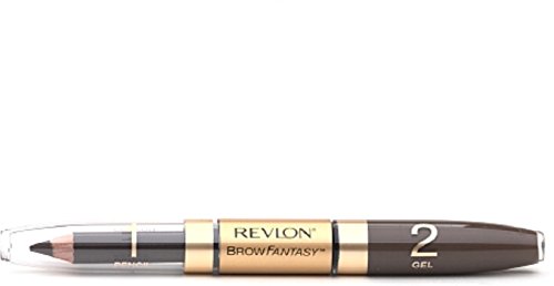 Revlon Brow Fantasy Pencil & Gel, Dark Brown [106], 1 ea