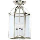 Sea Gull Lighting 5231-962 Bretton Three-Light Pendant, Brushed Nickel Finish with Clear Glass