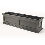Novelty 18448 Madison 44-Inch Flower Box Black
