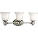 Progress Lighting P3345-09 Chadford Vanity Light in Brushed Nickel