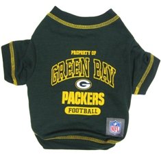 Green Bay Packers dog pet tee NFL LG 20-24'