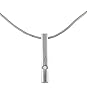 Sterling Silver Column Diamond Accent Pendant