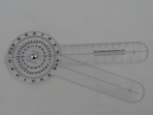 QUINT 8" Unbreakable Plastic 360 Degree Goniometer