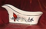 Review Lenox 6049720 / Winter Greetings Cardinal Fine China Wine Bottle Caddy By Lenox