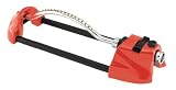 Dramm 15001 ColorStorm Premium Metal Oscillating Sprinkler with Brass Nozzle Jets, Red