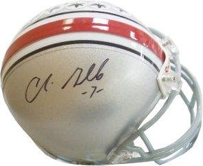 Autographed Chris Gamble Mini Helmet - Replica - Autographed NFL Mini Helmets