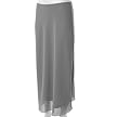 Adi Designs Women's Long Chiffon Skirt - Charcoal