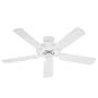 Hunter 23566 Sea Air 52-Inch 5 White Plastic Blades Ceiling Fan, White