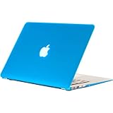 Kuzy - AIR 13-inch Rubberized Hard Case for MacBook Air 13.3" (A1466 & A1369) (NEWEST VERSION) Shell Cover - Aqua Blue