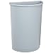 Rubbermaid Commercial Untouchable Trash Can, Half-Round