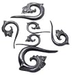 Buton - Organic Horn Plug - Sold as a Pair - 4 Gauge