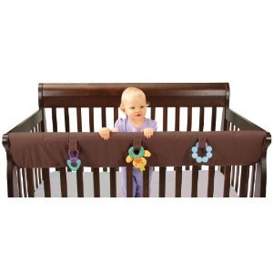 Leachco Easy Teether XL - Crib Rail Cover For Convertible Cribs - Chocolate
