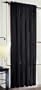 Black 84" Long Velvet Curtain Panel