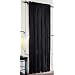Black 84" Long Velvet Curtain Panel