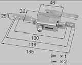 LIXIL部品 窓・サッシ用部品 錠 装飾窓 オペレーター：オペレーターケース[FNMZ027] シルバー　右[FNMZ027]
