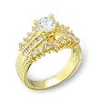 Women's Classic Line Clear Cubic Zirconia Gold Tone Ring, Size: 5-10 Women's Classic Line Clear Cubic Zirconia Gold Tone Ring, Size: 5-10