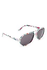 Aviator Floral Print Sunglasses