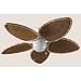 Bamboo-Look Fan Blades Dark Bamboo