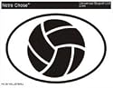 VOLLEYBALL Oval Bumper Sticker