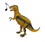 FIGURINE DINOSAURE HURLEUR SON 32 X 1...