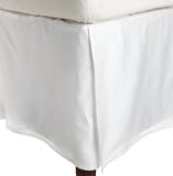 Egyptian Cotton 300 Thread Count Queen Bedskirt Solid, White