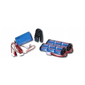 Two Tenergy 7.2V 4200mAh High Power NiMH Batteries with Tamiya connectors and A 7.2V-12V Smart... by Tenergy
