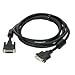 2 Meter DVI-D Male to Female Dual Link Extension Cable, Black
