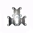 2005-2010 Arctic Cat 650 XT Prowler Semi-metallic Front & Rear Brake Pads