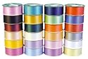 2" (2 inch) Yellow Florists Ribbon - waterproof craft ribbon - x 100 yards (91 metres)