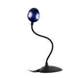 High Quality Black Night Vision LED Lights Webcam Chat with Microphone, Snapshot, Zoom with Desktop Stand for MSN Messenger, AOL Instant Messenger (Aim), Yahoo! Messenger, Skype