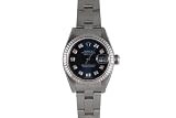 Rolex Ladies Stainless Steel Datejust Blue Diamond Dial