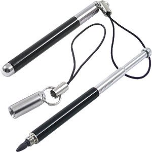 Universal Retractable Stylus #1, Black for HTC Fuze Touch Pro Touch Pro2 LG Incite Xenon Samsung Behold Eternity Finesse Instinct Memoir Solstice