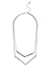 GUESS Women's Silver-Tone Double Chevron Necklace