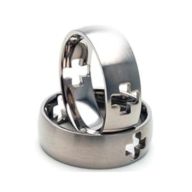 New Designer Titanium Ring w/ Milled Swiss Design, Men'sBands, Engagment Jewelry100% Satisfaction